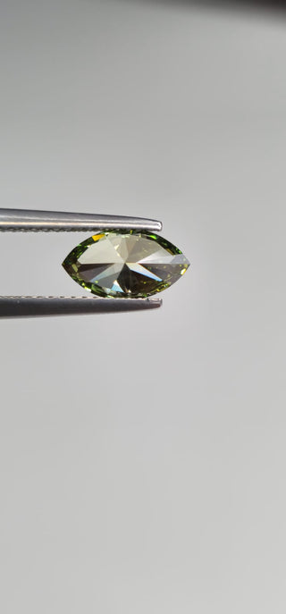 IGI Certified 1.10CTW Green Marquise-Shaped Lab-Grown Diamond 10.06mm VS1 Clarity Loose Stone for Engagement Rings