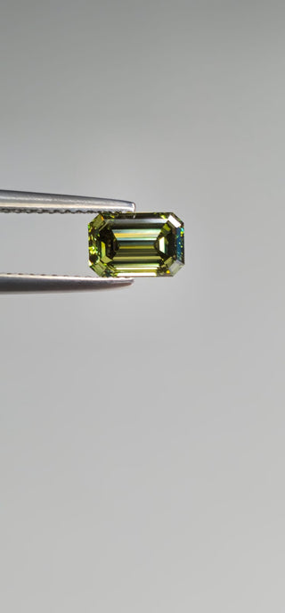IGI Certified 1.22 Carat Stunning Green Emerald Cut Lab-Grown Loose Diamond Rings- 7.41mm VS2 Clarity Perfect Gift