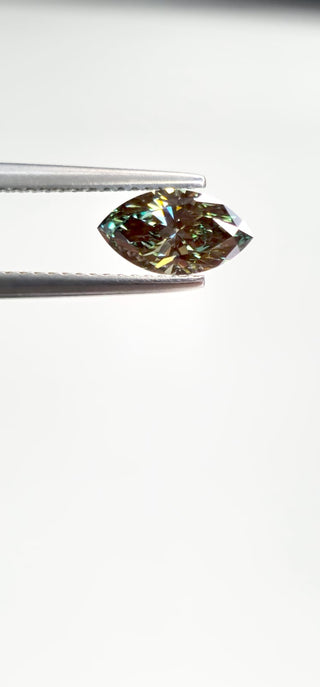IGI Certified 1.00CTW Green Marquise Shaped Lab-Grown Diamond VS1 Clarity Perfect for Engagement Rings Ready to Ship
