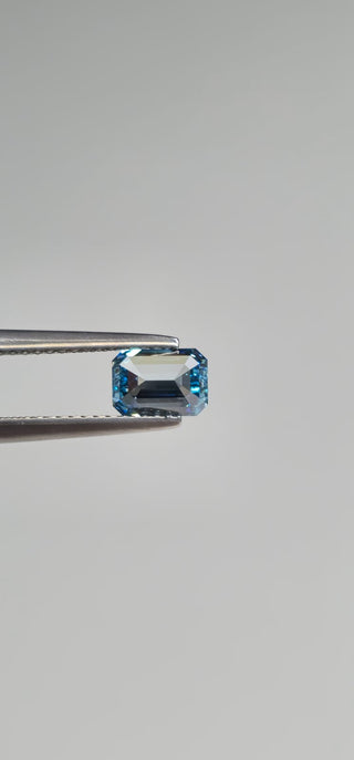 IGI Certified 1.02CTW Blue Emerald-Cut VVS2 Clarity Lab-Grown Diamond – Perfect for Engagement Rings Ready to Ship Gift