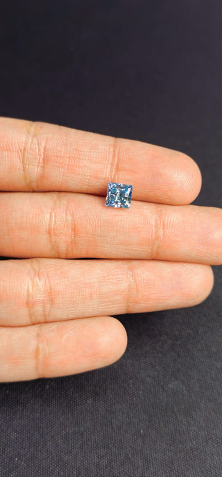 IGI Certified 1.06CTW Blue Princess-Cut VVS2 Lab-Grown Diamond–Perfect for Engagement Rings Ready to Ship Stunning Gift