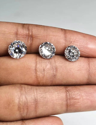 IGI Certified 1ct/1.5ct/2ct/2.5ct/3ct/4ct/5ct/6ct/7ct EF/VS1 Round Portuguese Cut Lab Grown Diamond Loose For Rings Earrings, CVD Diamond