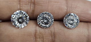 IGI Certified 1ct/1.5ct/2ct/2.5ct/3ct/4ct/5ct/6ct/7ct EF/VS1 Round Portuguese Cut Lab Grown Diamond Loose For Rings Earrings, CVD Diamond