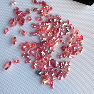 Loose Pink Lab Created Oval Cut Diamond, Drilled/Undrilled/14k Gold Connector Charm 3mm To 7mm Pink CVD Lab Grown Diamond, LG62