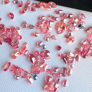 Loose Pink Lab Created Oval Cut Diamond, Drilled/Undrilled/14k Gold Connector Charm 3mm To 7mm Pink CVD Lab Grown Diamond, LG62