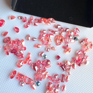 Loose Pink Lab Created Oval Cut Diamond, Drilled/Undrilled/14k Gold Connector Charm 3mm To 7mm Pink CVD Lab Grown Diamond, LG62