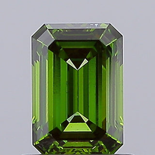 IGI Certified 1.10CTW Green Emerald-Shaped Lab-Grown Diamond (VS1 Clarity) – Loose Stone for Engagement Rings Ready