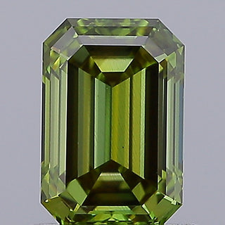 IGI Certified 1.22 Carat Stunning Green Emerald Cut Lab-Grown Loose Diamond Rings- 7.41mm VS2 Clarity Perfect Gift