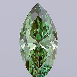 IGI Certified 1.01CTW Green Marquise Shaped Lab-Grown Diamond – VVS2 Clarity Stunning for Engagement Rings Rare &