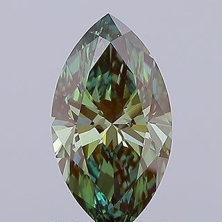 IGI Certified 1.00CTW Green Marquise Shaped Lab-Grown Diamond VS1 Clarity Perfect for Engagement Rings Ready to Ship