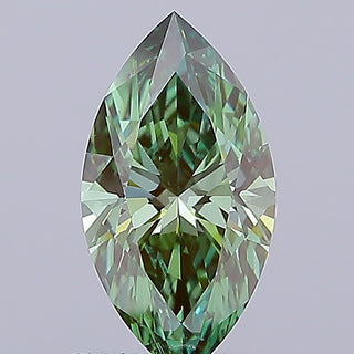 IGI Certified 1.00CTW Fancy Green Marquise Shaped Lab-Grown Diamond – VVS2 Clarity Ready to Ship for Engagement Rings