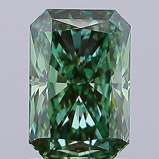 IGI Certified 2.05CTW Radiant Cut Green VS2 Clarity Lab Grown Diamond for Engagement Ring - Ready to Ship Perfect Gift