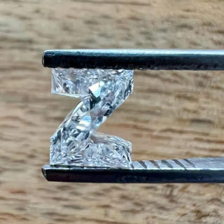 Lab Grown Diamond Alphabet & Number Charms Jewelry Making Supplies 8mm/A–Z/0-9 Letters/Numerals for Custom Name Jewelry 1 Piece, LG38