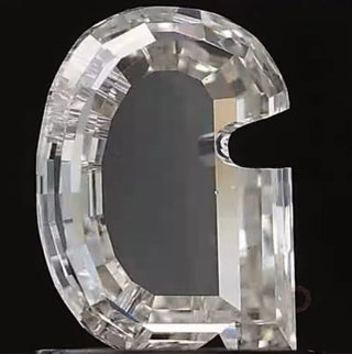 Lab Grown Diamond Alphabet & Number Charms Jewelry Making Supplies 8mm/A–Z/0-9 Letters/Numerals for Custom Name Jewelry 1 Piece, LG38