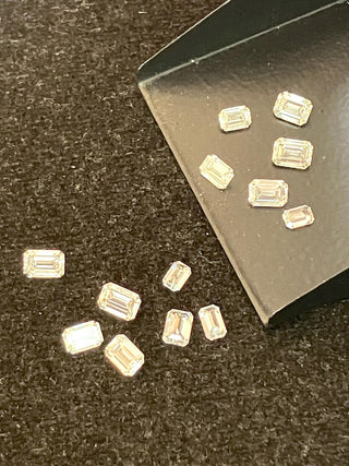 3mm to 6.5mm/0.10 To 0.75 Carat Lab Grown Emerald Cut Diamond Loose VS/EF Emerald Brilliant Cut CVD Diamond For Jewelry