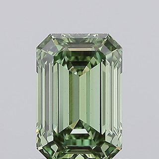 IGI Certified 1.05CTW Fancy Vivid Green Emerald-Cut VVS2 Lab-Grown Diamond – Ideal for Engagement Rings, Ready to Ship, RJ2776