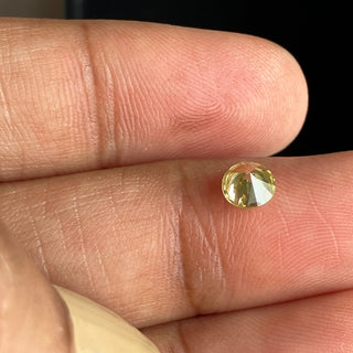 OOAK 0.47CTW/4.7mm Round Shaped Natural Clear Yellow Brilliant Cut Diamond Loose, Brilliant Cut Loose Diamond For Engagement Ring, DDS787/5