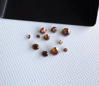 Natural Red Round Brilliant Cut Diamond Loose, 2mm/3mm/4mm Red Diamond For Making Jewelry, DDS827