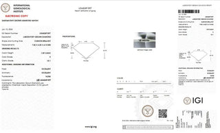 Cushion Cut Lab Grown Diamond - 1.59CTW E/VS1 (TV525)