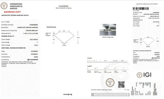 Cushion Cut Lab Grown Diamond - 5.04CTW F/VVS2 (TV550)