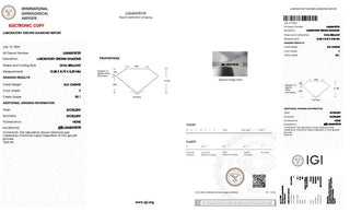 Oval Cut Lab Grown Diamond - 3.61CTW F/VS1 (TV410)