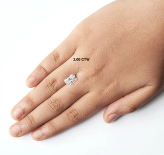 Radiant Cut Lab Grown Diamond - 2.04CTW F/VVS2 (TV509)