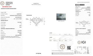 Round Brilliant Cut Lab Grown Diamond - 1.00CTW D/VVS2 (VS851)