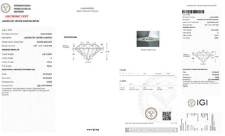 Round Brilliant Cut Lab Grown Diamond - 1.09CTW D/VVS2 (TV181)