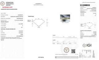 Heart Shaped Lab Grown Diamond - 1.52CTW D/VS1 (TV663)