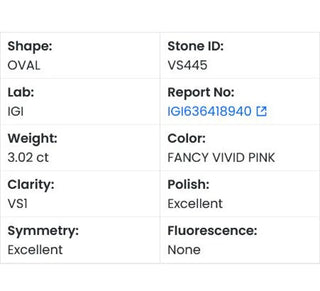 Oval Shaped Lab Grown Diamond - 3.02CTW FVP/VS1 (VS445)