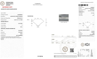 Princess Cut Lab Grown Diamond - 1.04CTW E/VVS2 (TV719)