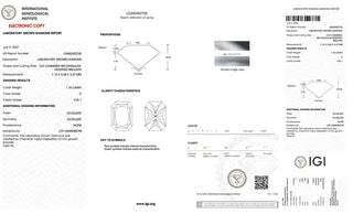 Radiant Cut Lab Grown Diamond - 1.10 CTW D/VVS1 (TV370)