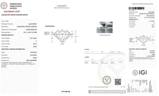 Round Brilliant Cut Lab Grown Diamond - 1.07CTW D/VVS2 (TV247)