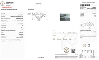 Round Brilliant Cut Lab Grown Diamond - 3.00CTW E/VVS1 (TV375)