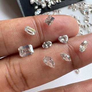 3mm-9mm Brown Champagne Lab Grown Diamond Loose, Pear/Marquise/Oval/Emerald/Heart Lab Made Diamond, Drilled/Undrilled/14k Gold Charm, LG125
