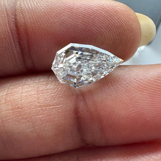 1 Carat To 7 Ctw EF/VS1 Step Cut Pear Dutch Pear Geometric Pear Shaped Lab Grown Diamond Loose, IGI Certified Lab Grown CVD Diamond, LG26