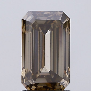 IGI Certified 2.04CTW Emerald Cut Light Brown Grey VS2 Clarity Lab-Grown Diamond - Perfect for Engagement Rings, Ready to Ship, LG97