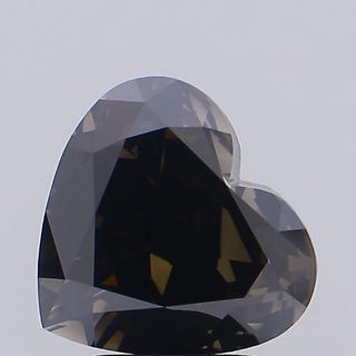 IGI Certified 3.51CTW Heart Shaped Fancy Grey VS1 Clarity Lab-Grown Diamond - Perfect for Engagement Rings, Ready to Ship, LG100