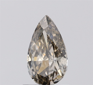 IGI Certified 1.12CTW Pear Shaped Fancy Light Grey VS1 Clarity Lab-Grown Diamond - Perfect for Engagement Rings, Ready to Ship, LG103