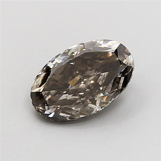 IGI Certified 1.53CTW Oval Shaped Fancy Yellowish Grey VS1 Clarity Lab-Grown Diamond - Perfect for Engagement Rings, Ready to Ship, LG111