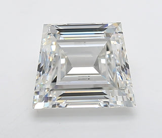 IGI Certified 3.03CTW Trapeze Step Cut Shaped F/VVS2 Clarity Lab-Grown Diamond - Perfect for Engagement Rings, Ready to Ship, LG123