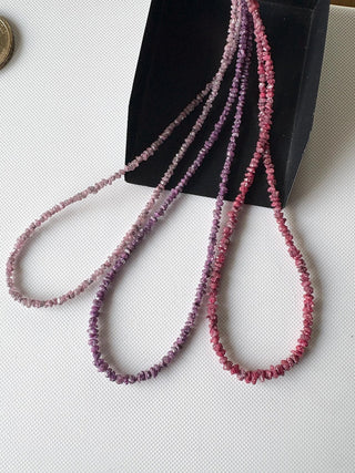Raw Rough Diamond Beads, 2mm To 3mm Treated Pink Green Red Diamond Beads, 8/16 Inch Diamond Beads, DDS822