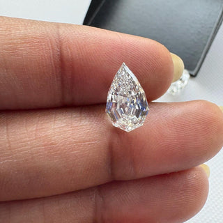 1 Carat To 7 Ctw EF/VS1 Step Cut Pear Dutch Pear Geometric Pear Shaped Lab Grown Diamond Loose, IGI Certified Lab Grown CVD Diamond, LG26