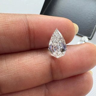 1 Carat To 7 Ctw EF/VS1 Step Cut Pear Dutch Pear Geometric Pear Shaped Lab Grown Diamond Loose, IGI Certified Lab Grown CVD Diamond, LG26