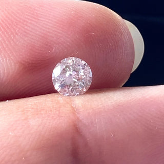 0.40CTW/4.7mm Natural Pink Round Brilliant Cut Diamond Loose, Faceted Natural Pink Diamond For Jewelry, DDS707/5