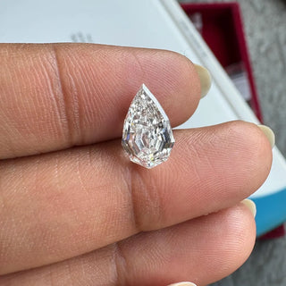 1 Carat To 7 Ctw EF/VS1 Step Cut Pear Dutch Pear Geometric Pear Shaped Lab Grown Diamond Loose, IGI Certified Lab Grown CVD Diamond, LG26