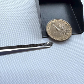 1.18CTW/7.1mm Clear Black Salt And Pepper Hexagon/Shield Shaped Rose Cut Loose Diamond, Faceted Rose Cut Diamond For Ring, DDS778/12