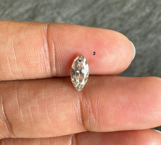 7.7mm/9mm/10mm Clear Grey/White Salt And Pepper Marquise Shaped Full Cut Diamond Loose, Faceted Marquise Diamond For Jewelry, DDS812