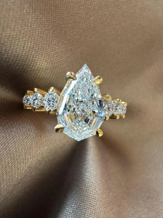 1 Carat To 7 Ctw EF/VS1 Step Cut Pear Dutch Pear Geometric Pear Shaped Lab Grown Diamond Loose, IGI Certified Lab Grown CVD Diamond, LG26