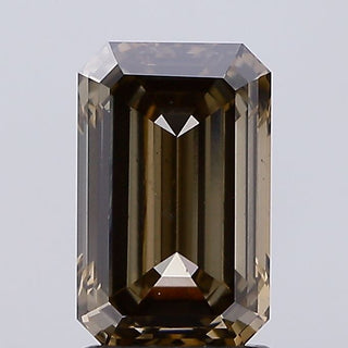 IGI Certified 2.04CTW Emerald Cut Light Brown Grey VS2 Clarity Lab-Grown Diamond - Perfect for Engagement Rings, Ready to Ship, LG97